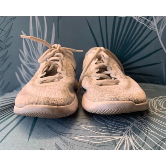 NIKE FLEX CONTACT white gray SNEAKER GYM SHOES sz 8.5 - Picture 4 of 7